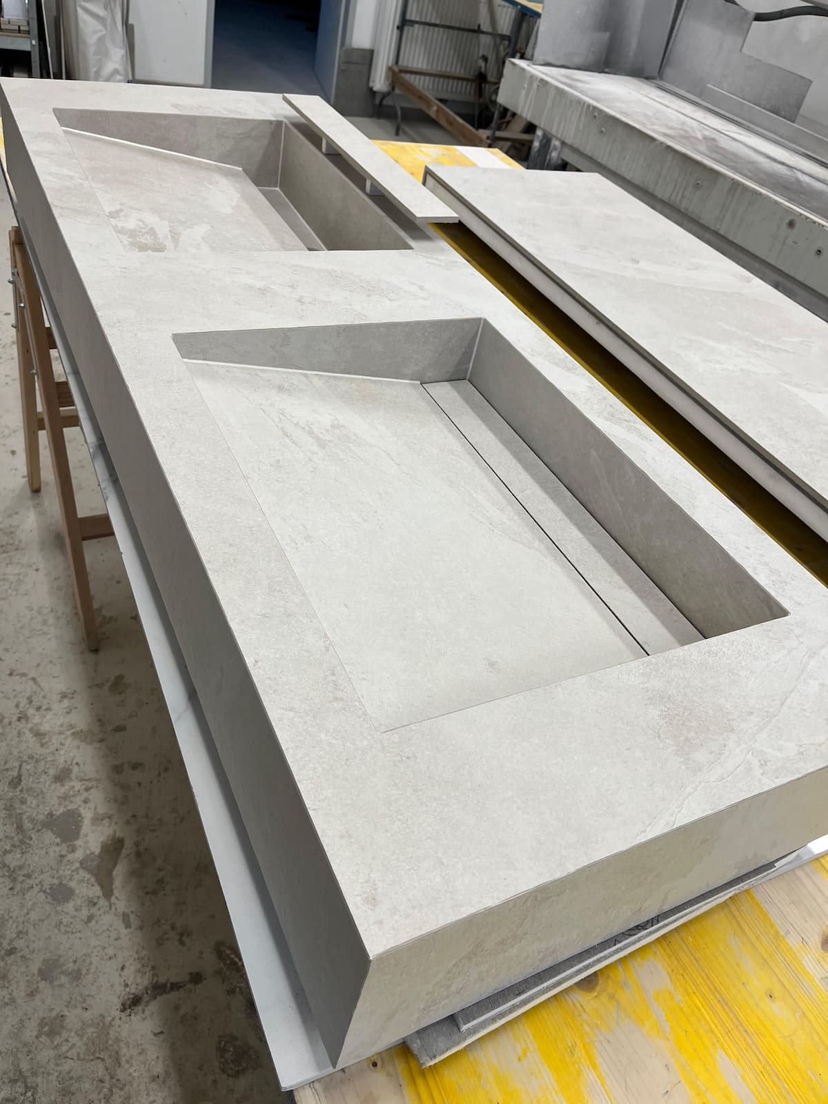 Schneidetechnik Küchenarbeitsplatten Keramik